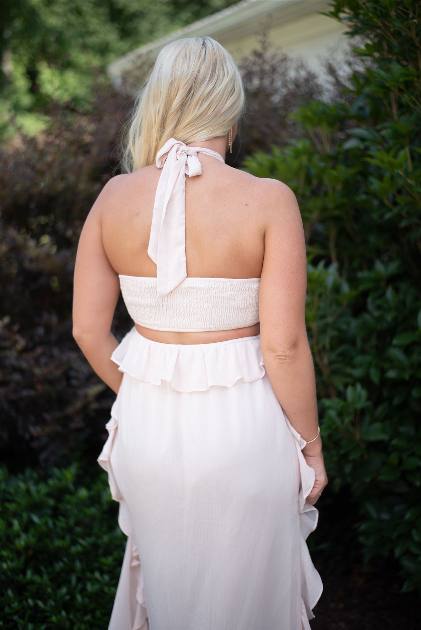 Sarah Halter Neck Maxi Dress