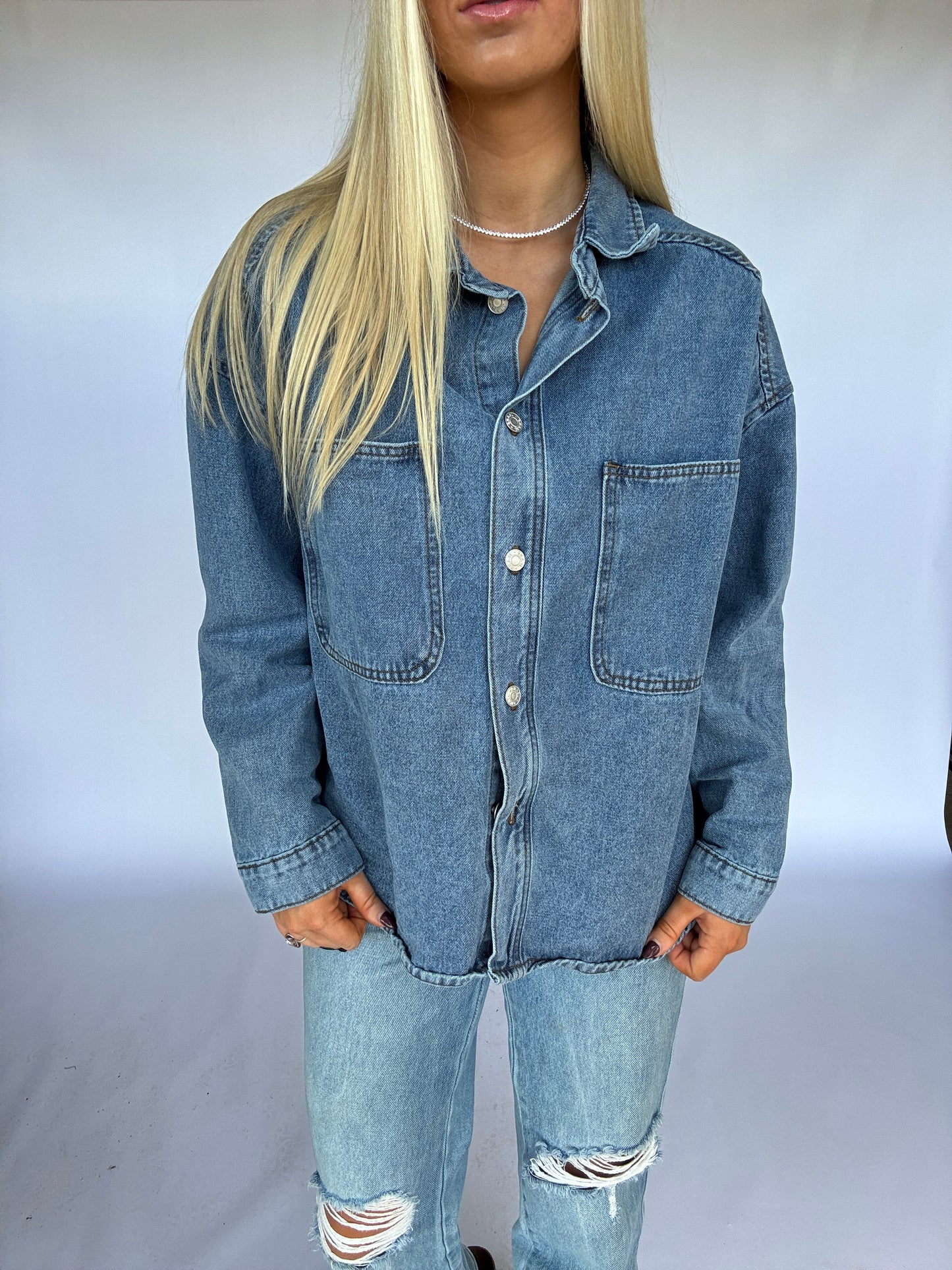 Brooke Denim Button Down