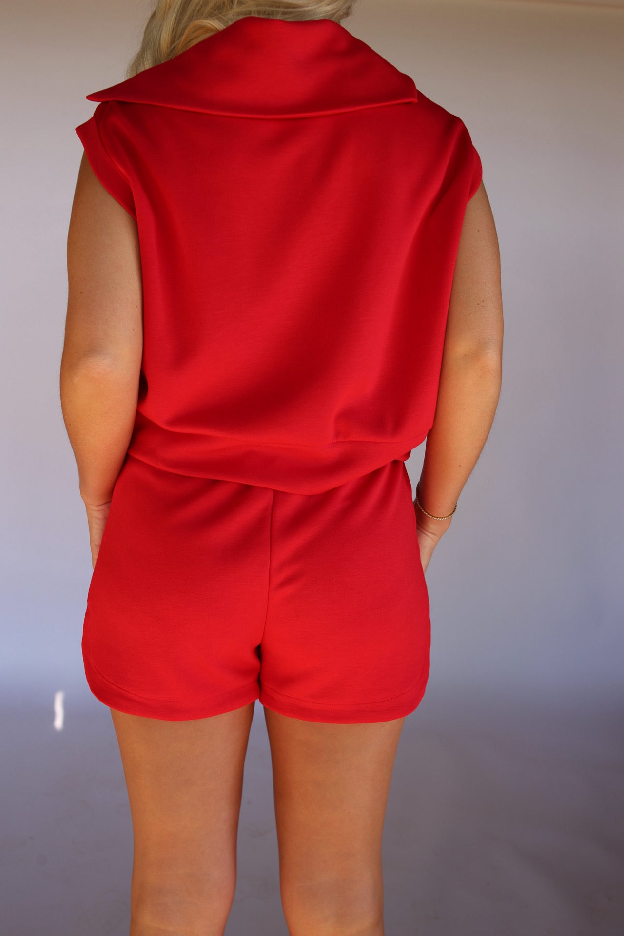Sofie Shorts Set - Red
