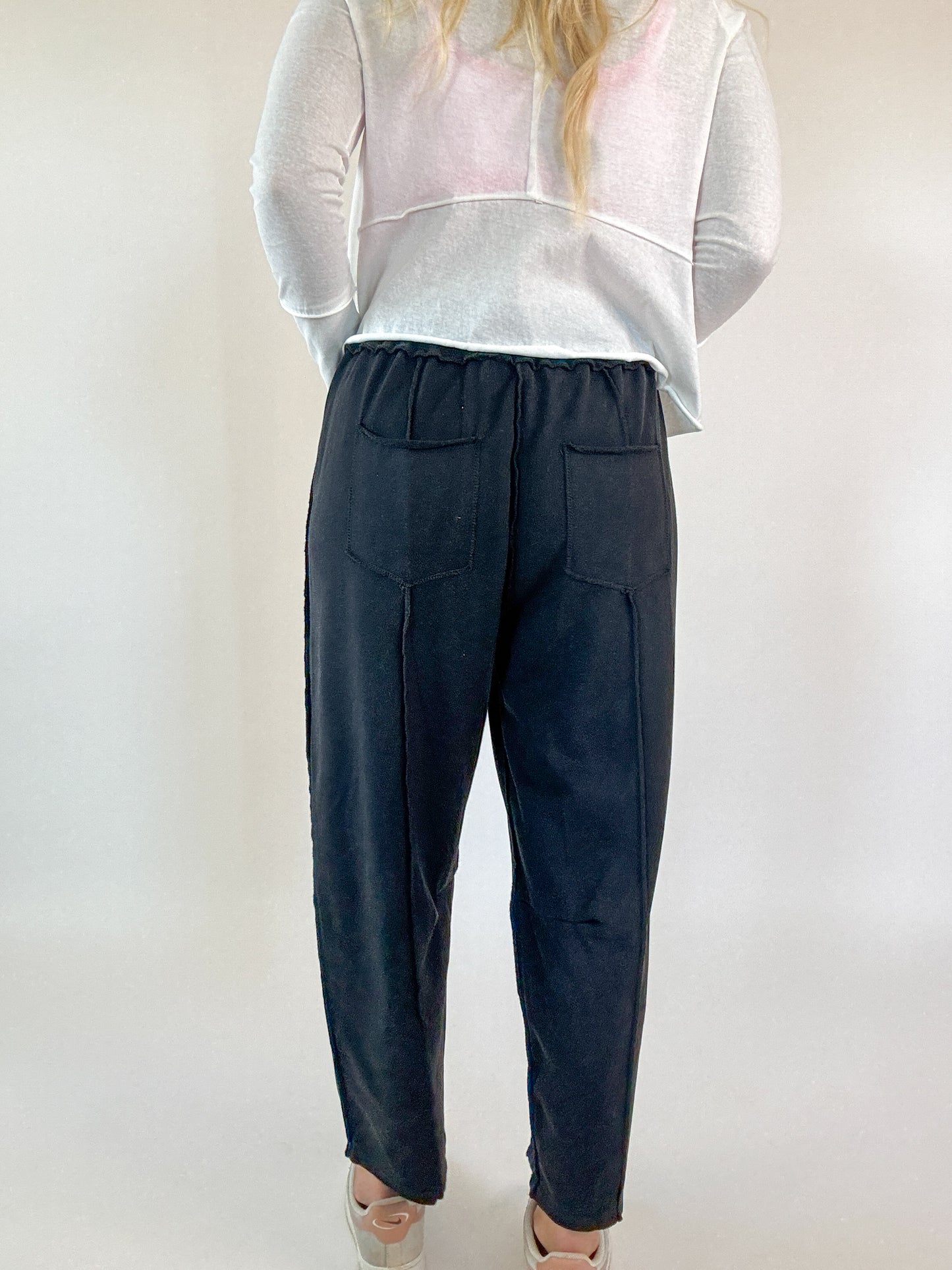 Polly Barrel Pants - Black