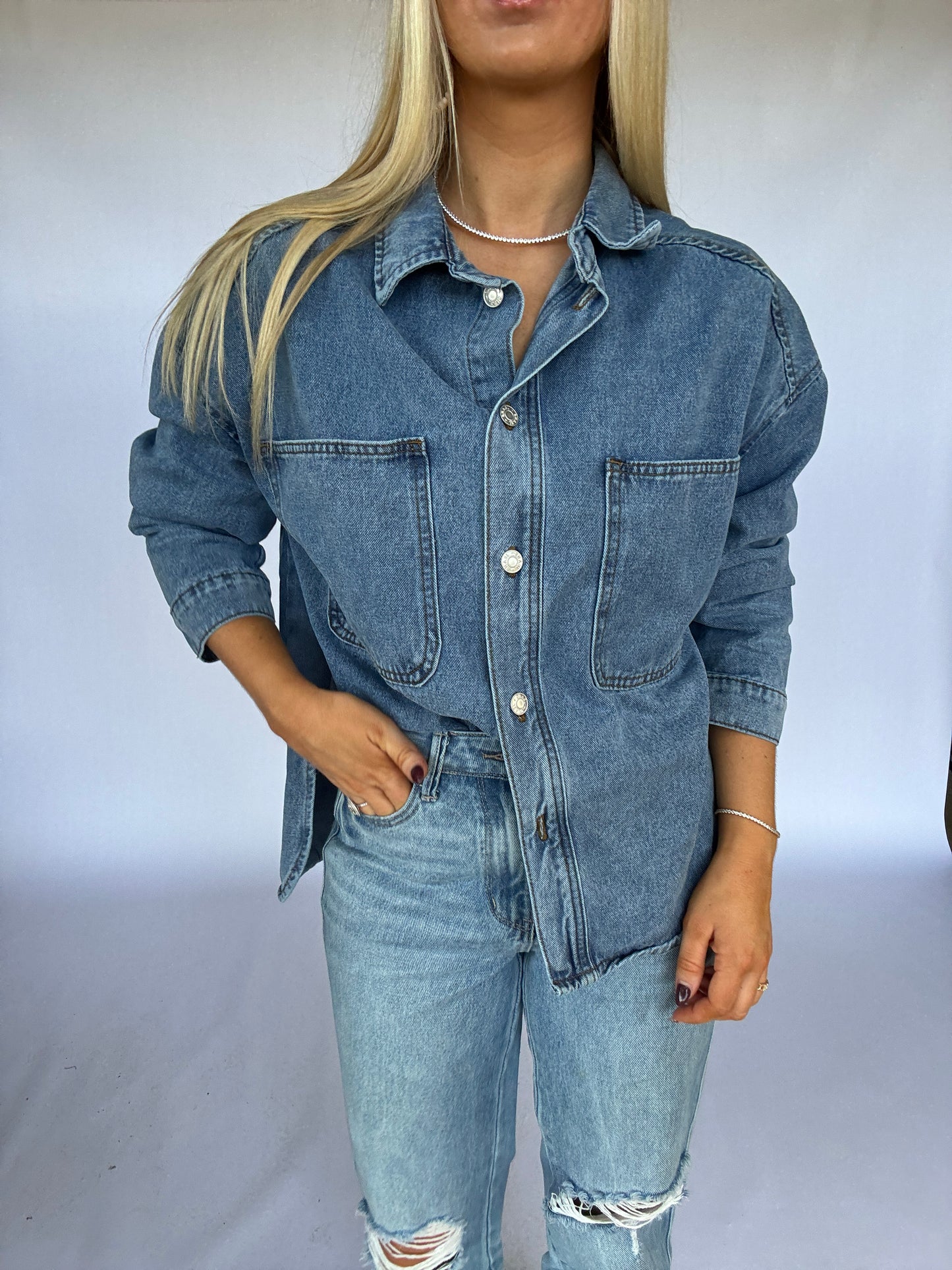 Brooke Denim Button Down