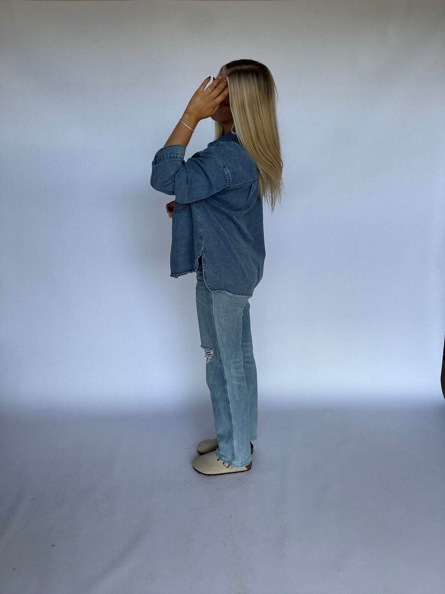 Brooke Denim Button Down