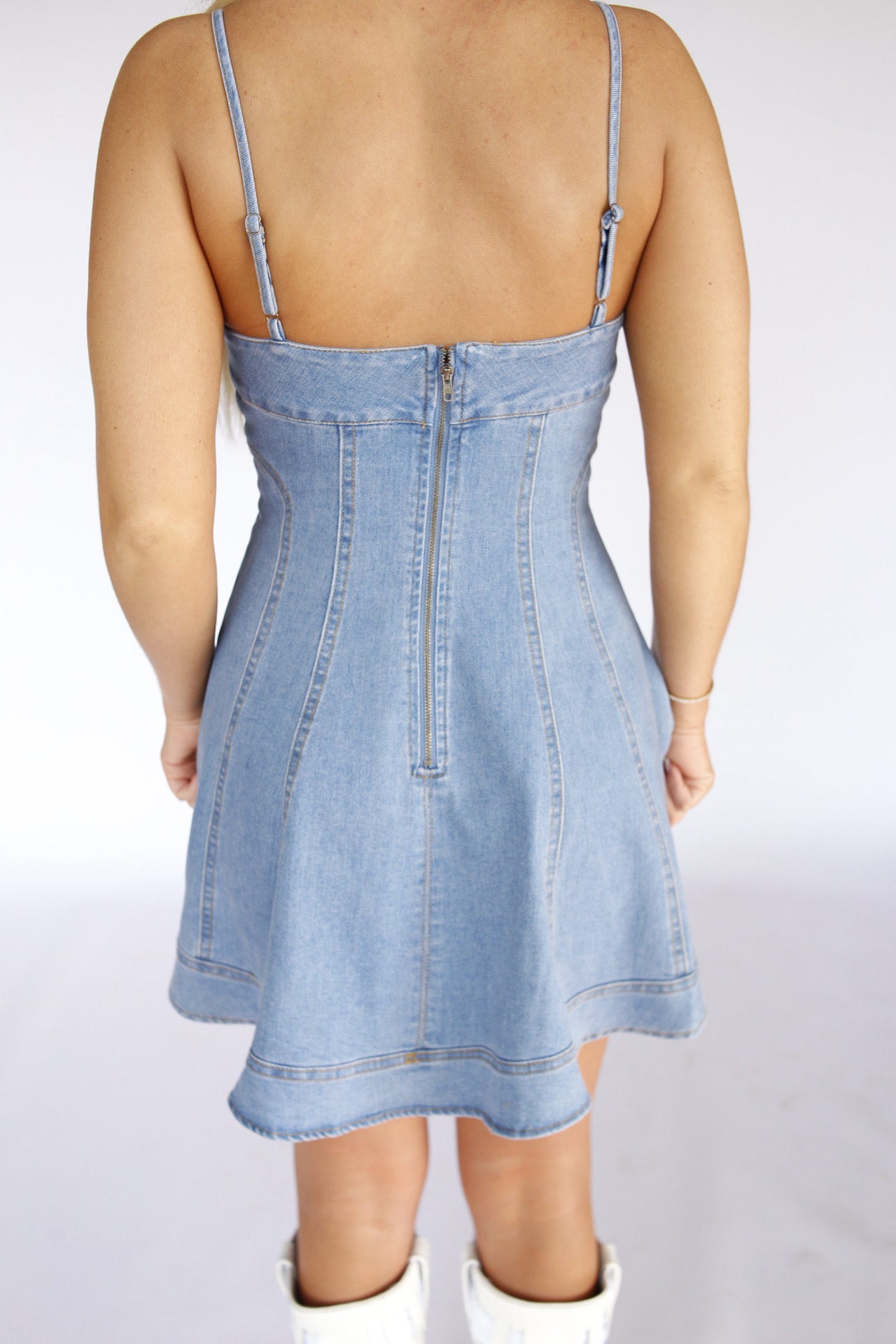 Wild Blue Denim Mini Dress