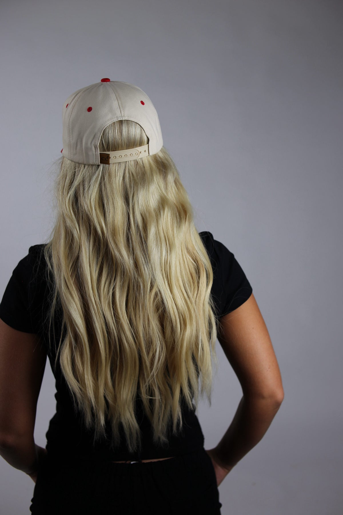 "Game Day" Embroidered Two Tone Hat - Red