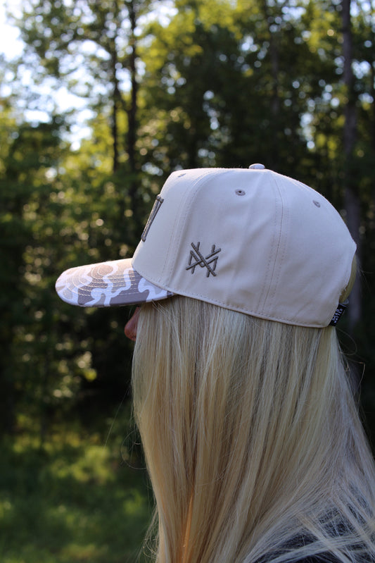 "Wifey" Embroidered Two Tone Hat - Camo