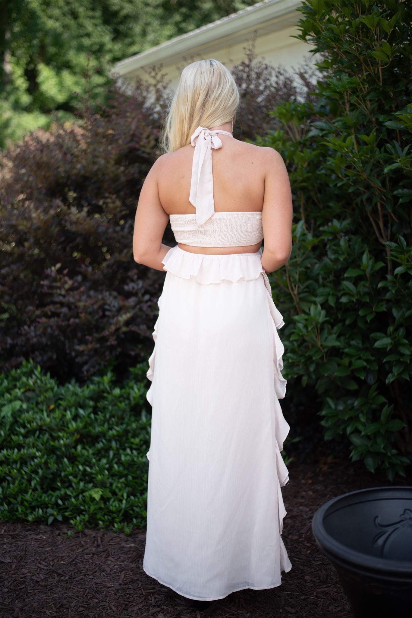 Sarah Halter Neck Maxi Dress