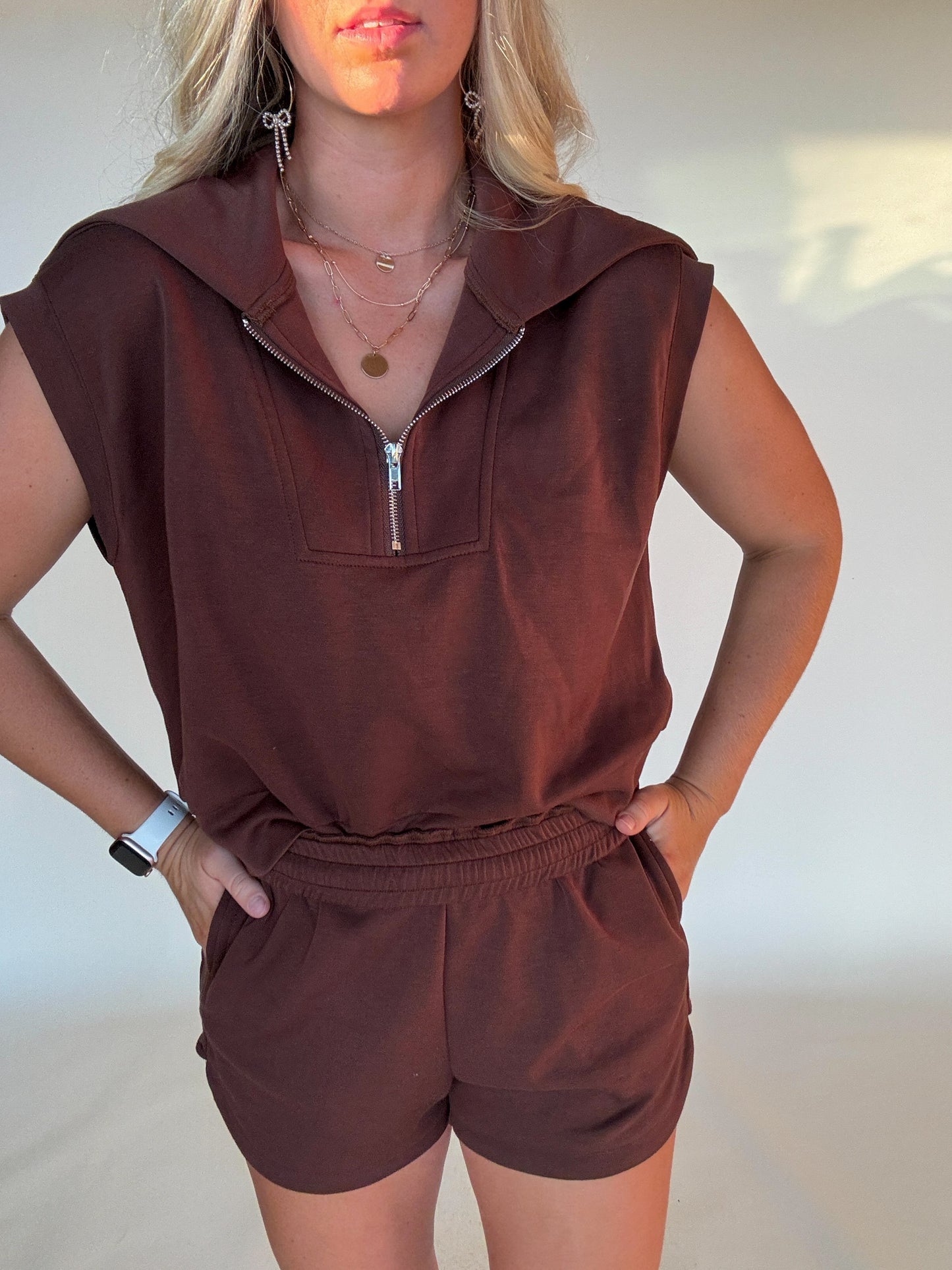 Quarter Zip Sweat Set