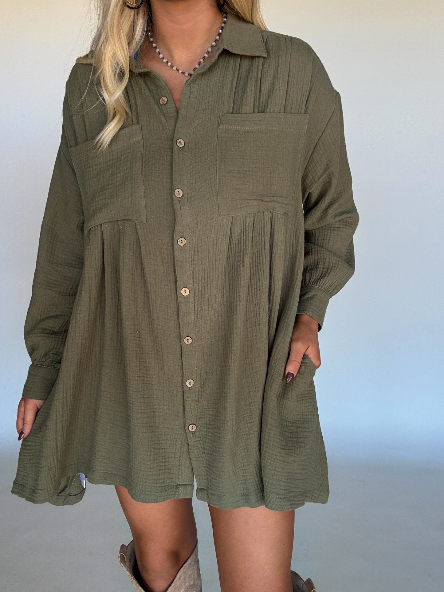 Harmony Dress - Olive