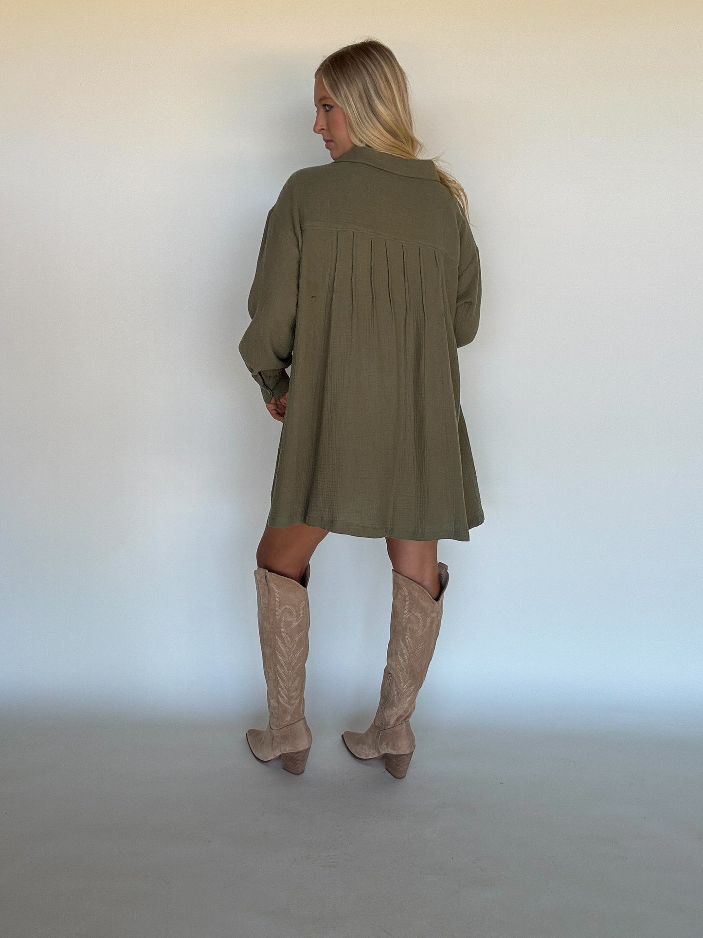 Harmony Dress - Olive