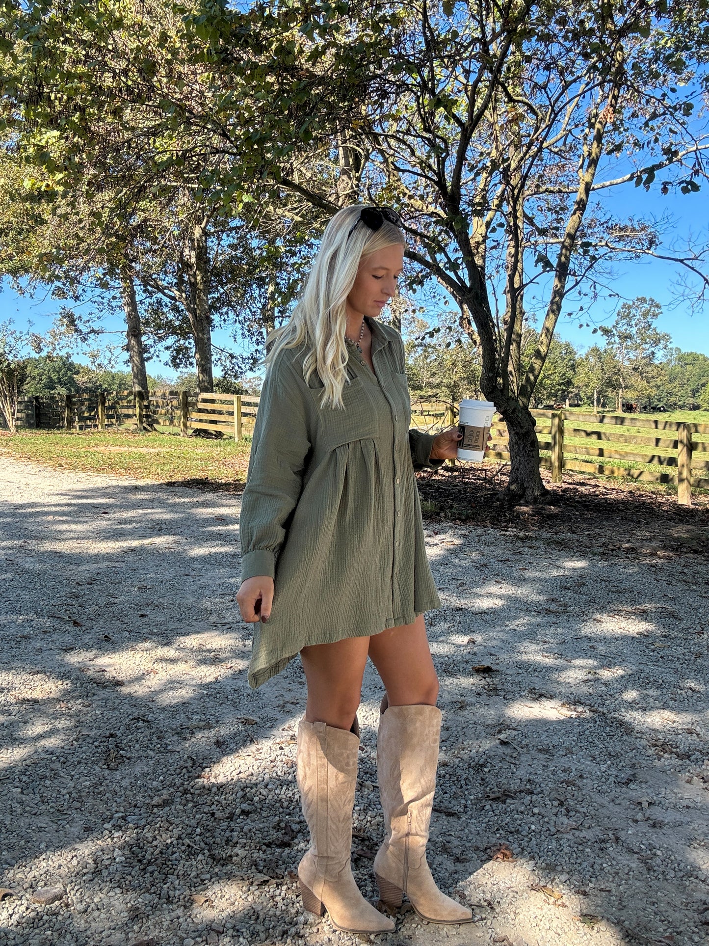 Harmony Dress - Olive