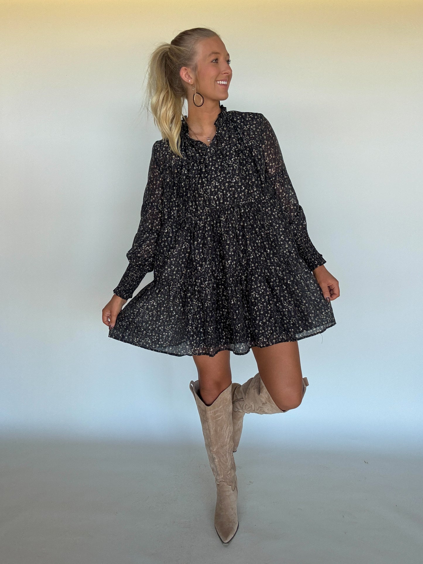 Hudson Floral Mini Dress