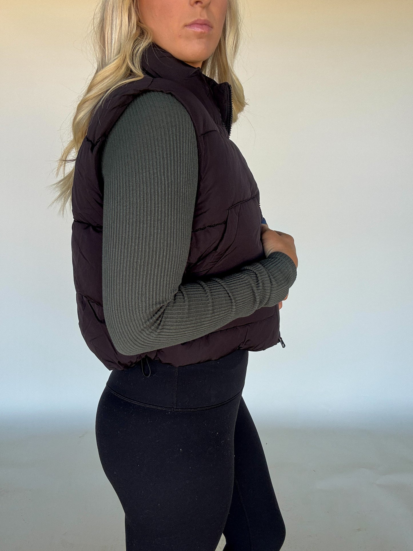 Mary Puffer Vest - Black