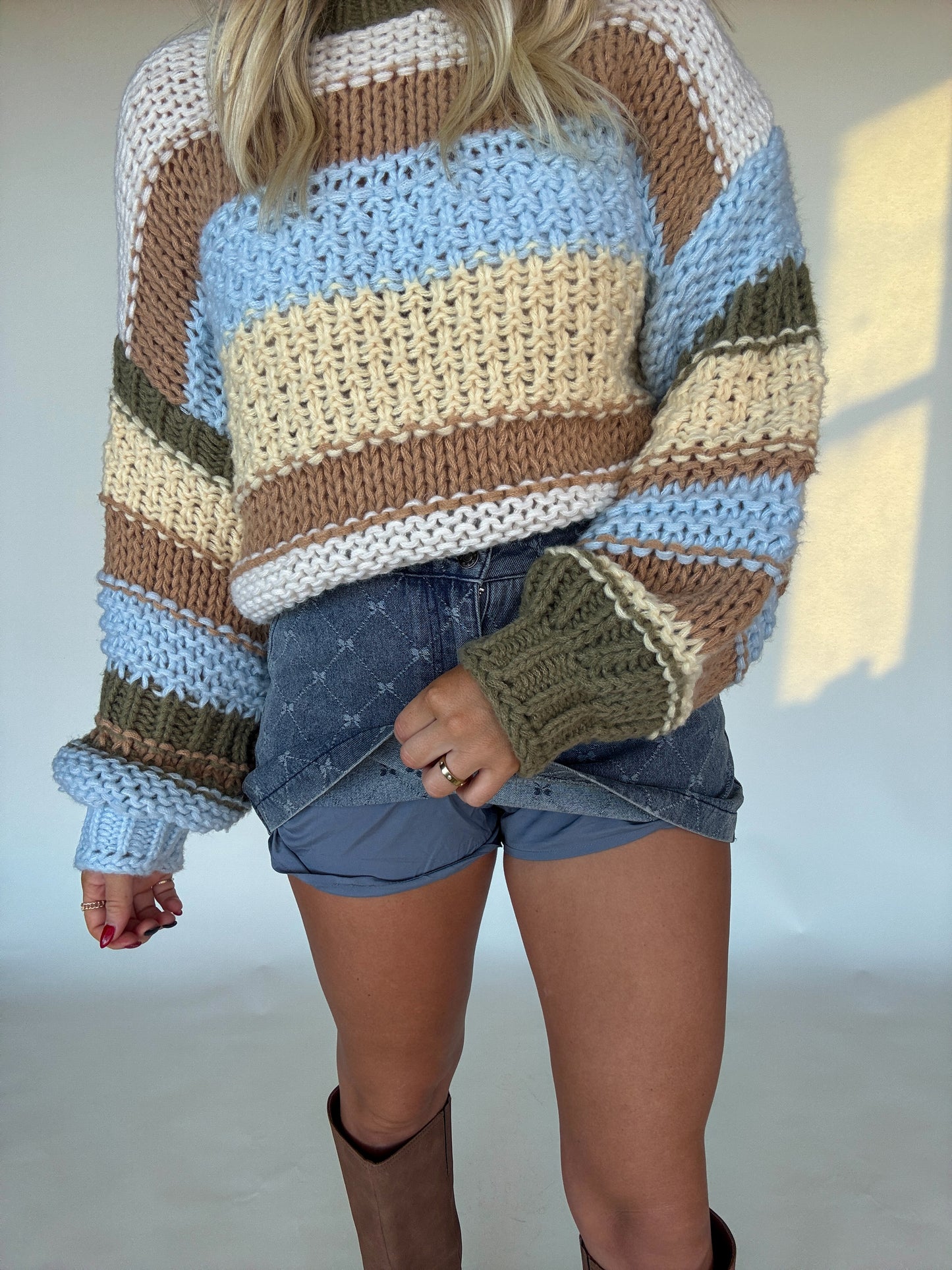 Autumn Bow Denim Skort