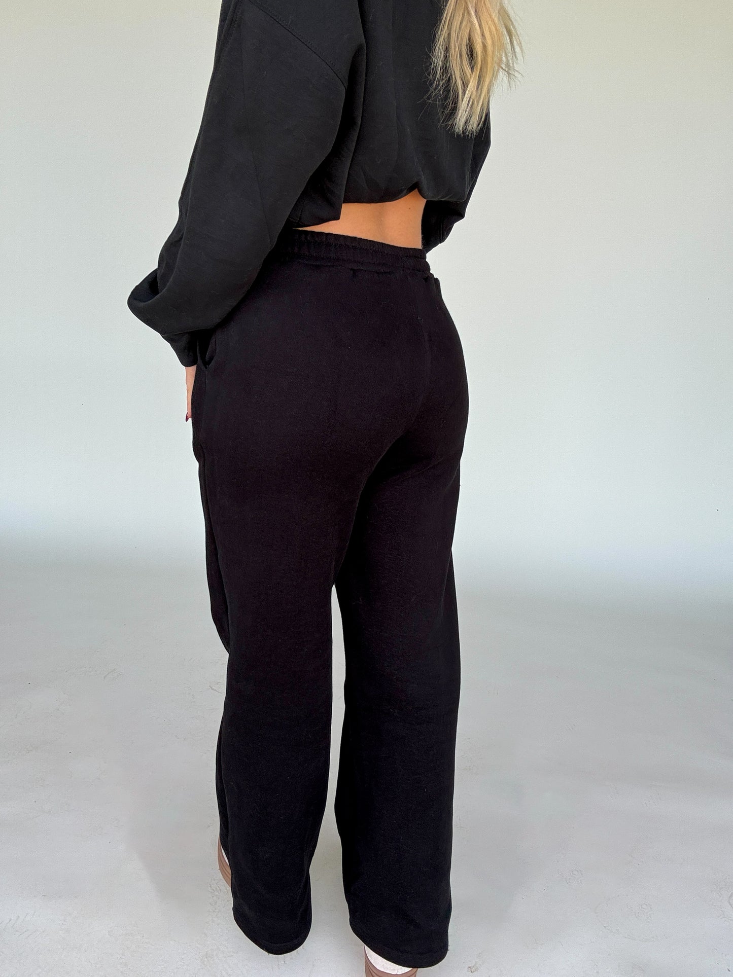 Sleep All Day Sweatpants - Black
