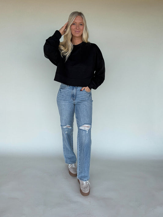 Super Soft Scuba Dupe Oversized Crewneck