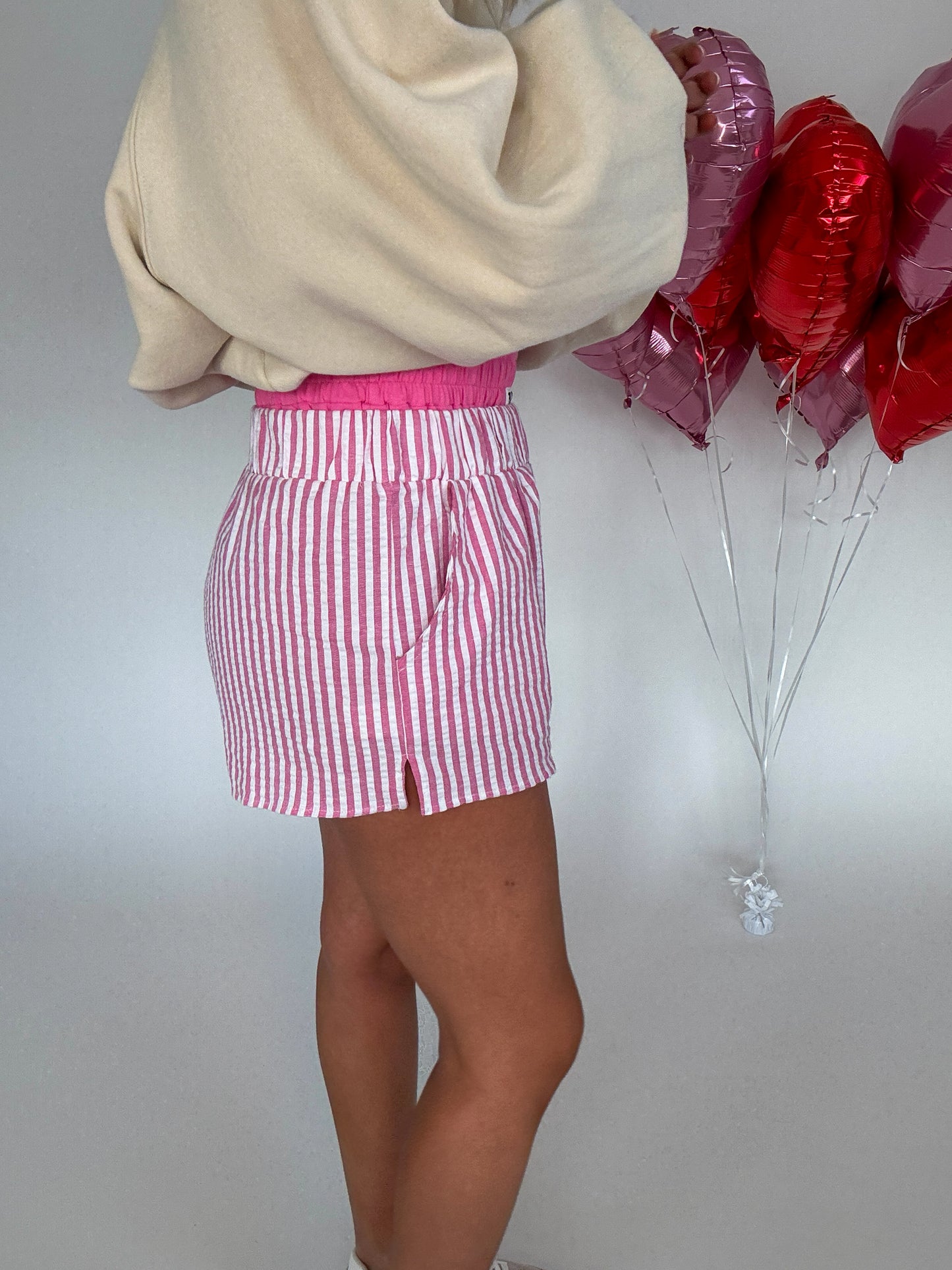 Mags Exposed Boxer Shorts - Pink