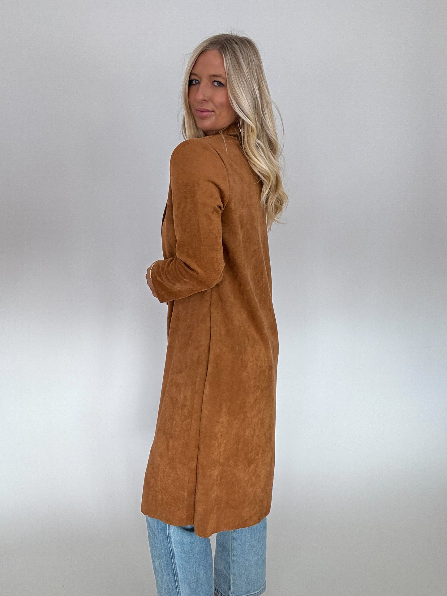 Holly Suede Trench Coat