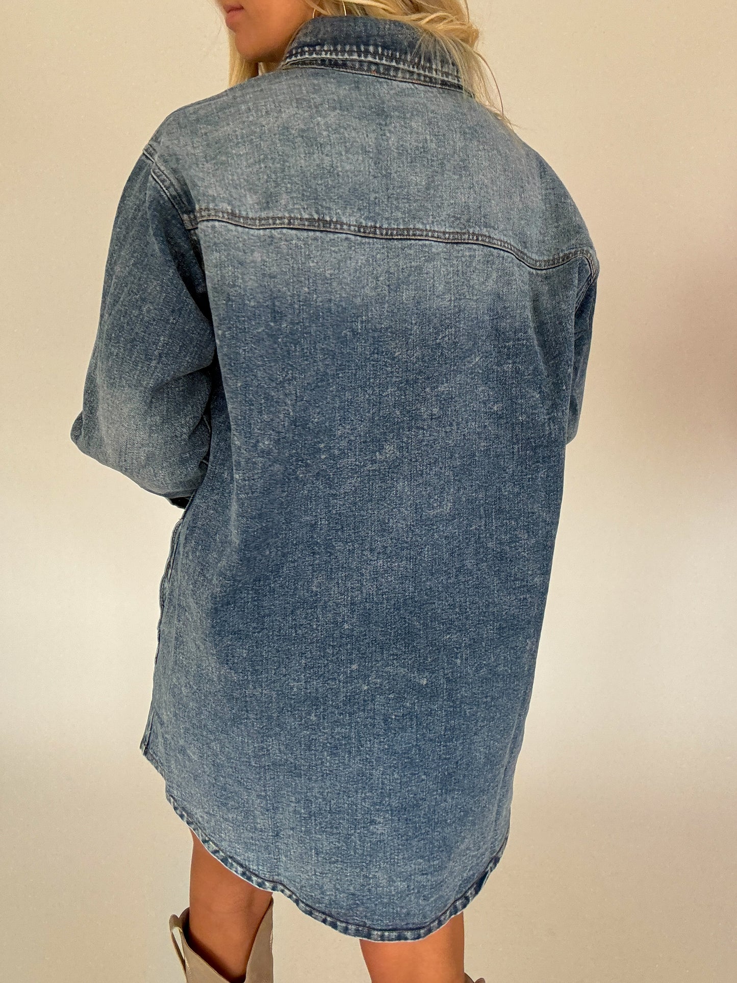 Denim Button Down Dress