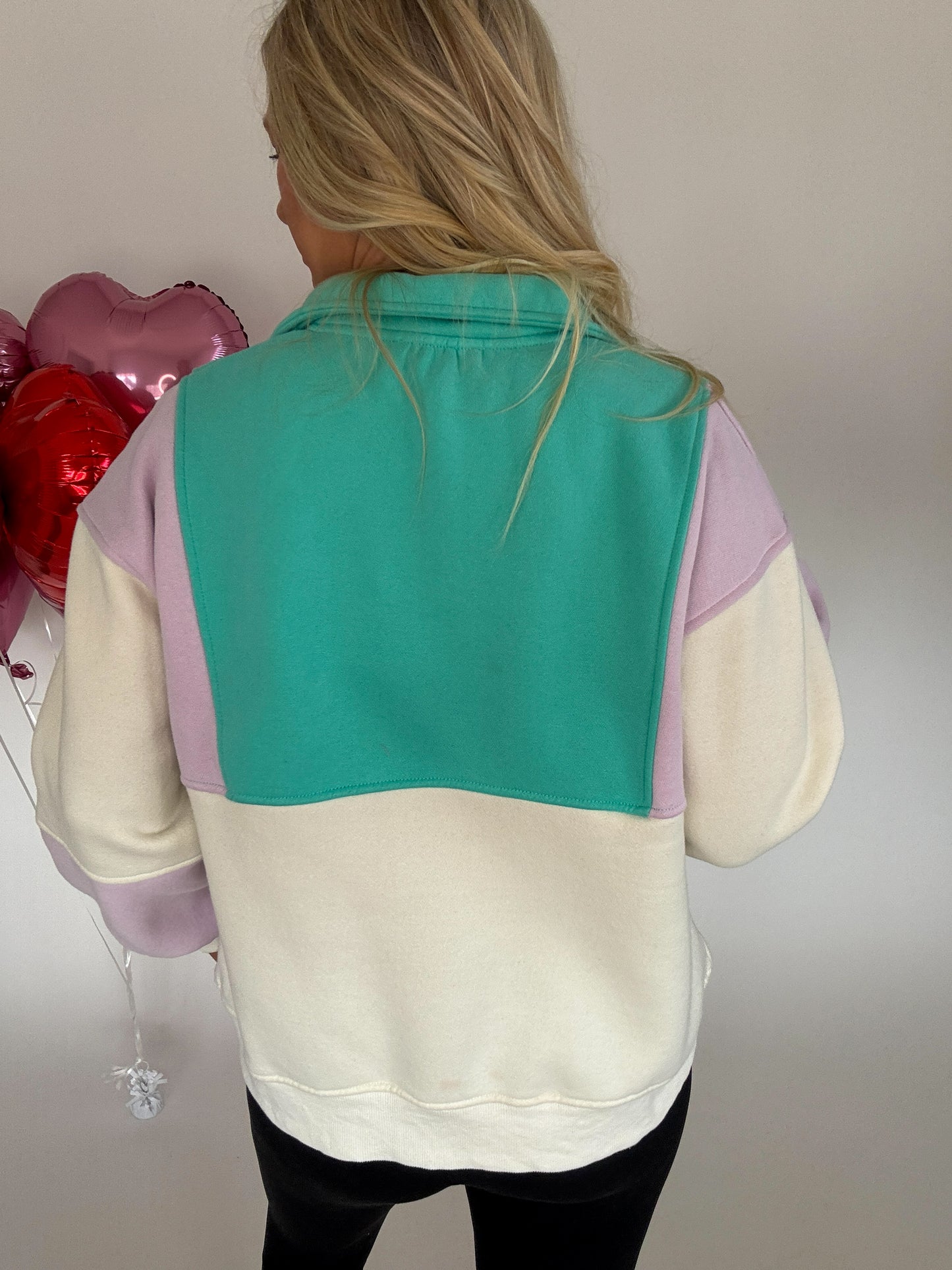 Perfect Colorblock Pullover - Lilac