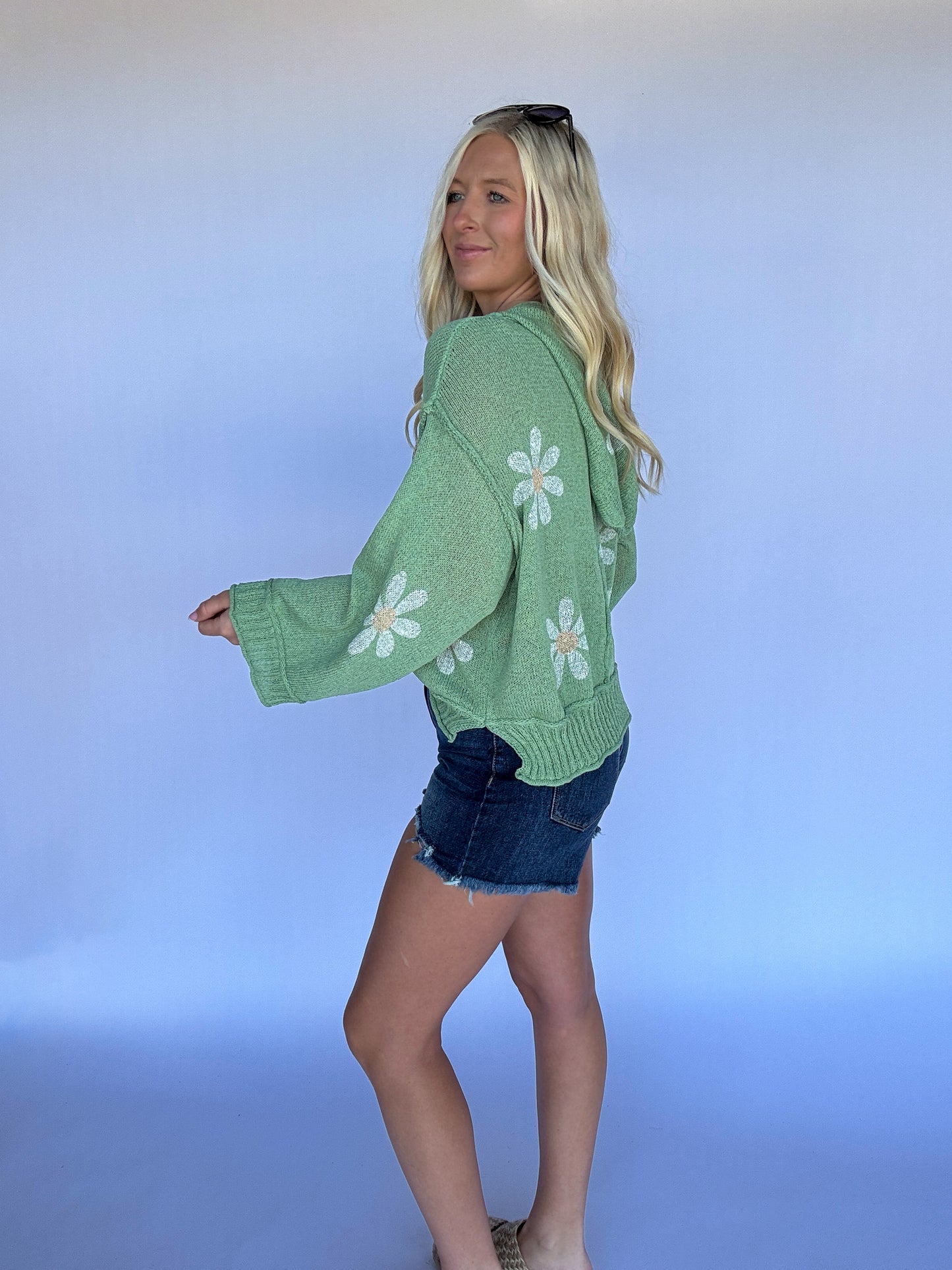 Golden Days Lightweight Sweater - Sage