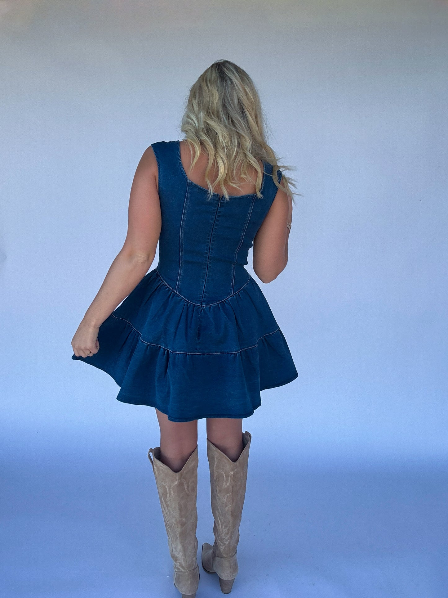 Denim Dreams Button Down Mini Dress