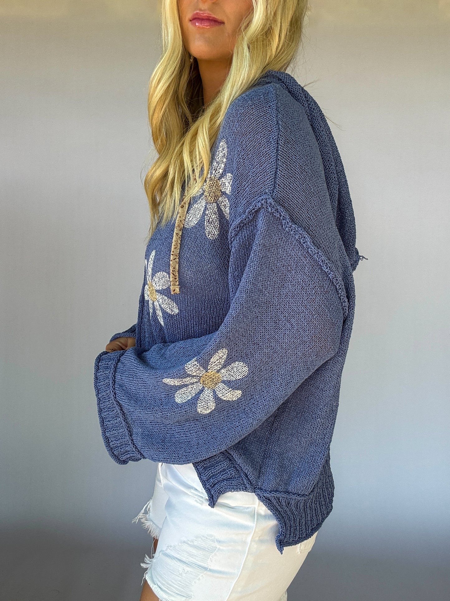 Golden Days Lightweight Sweater - Evening Blue