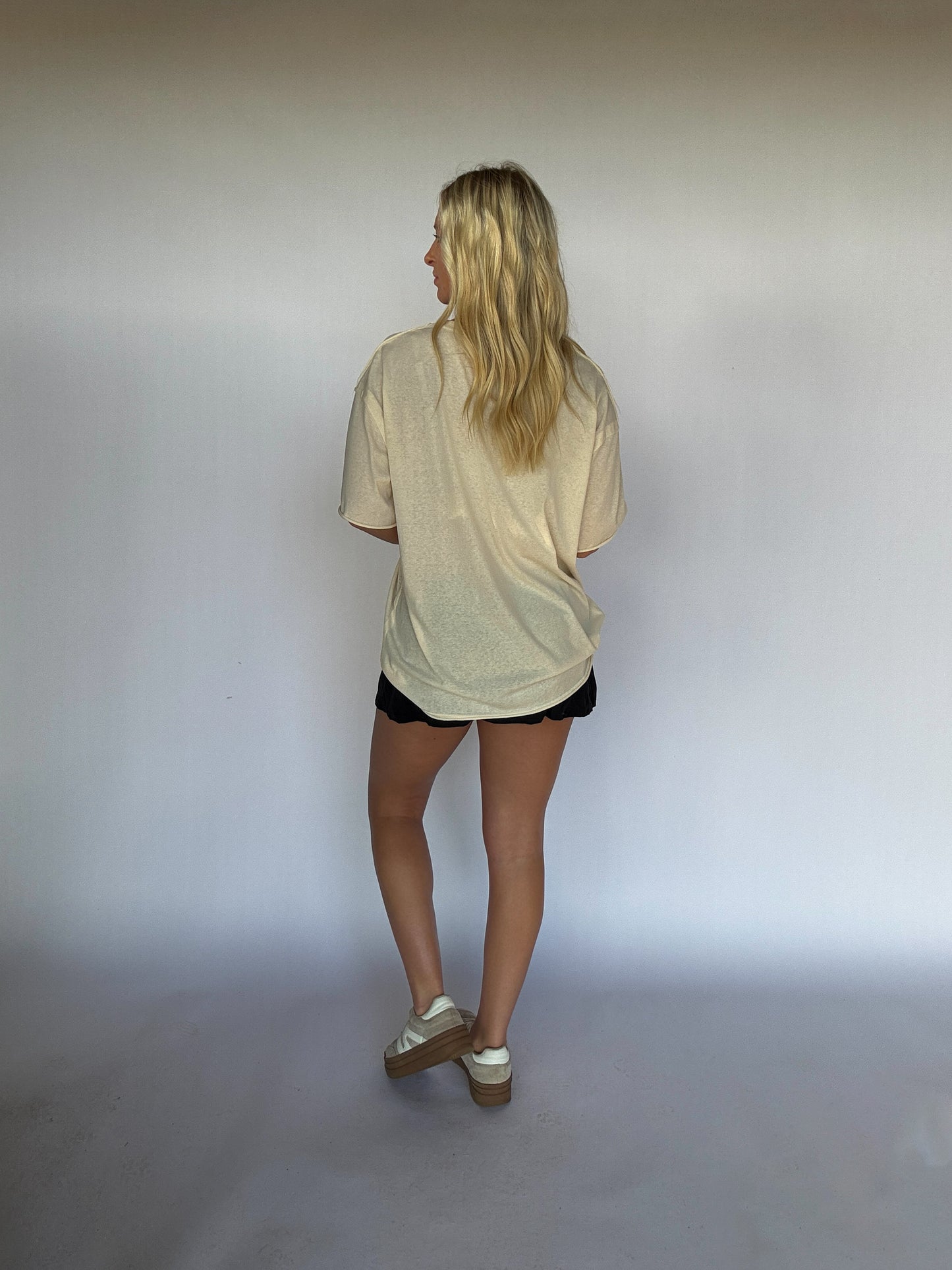 Basic Cotton Tee - Cream