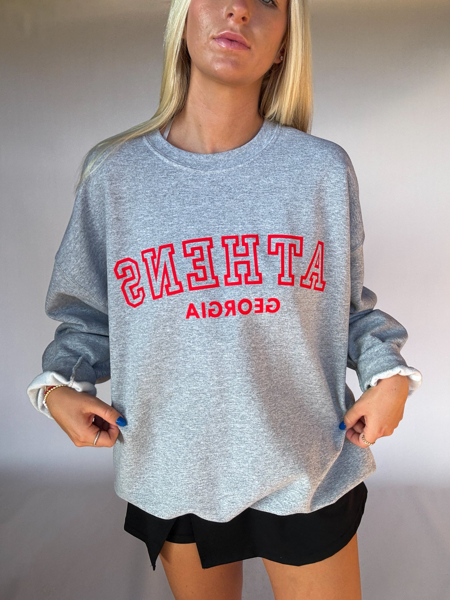 Athens Georgia Crewneck - Ash Gray