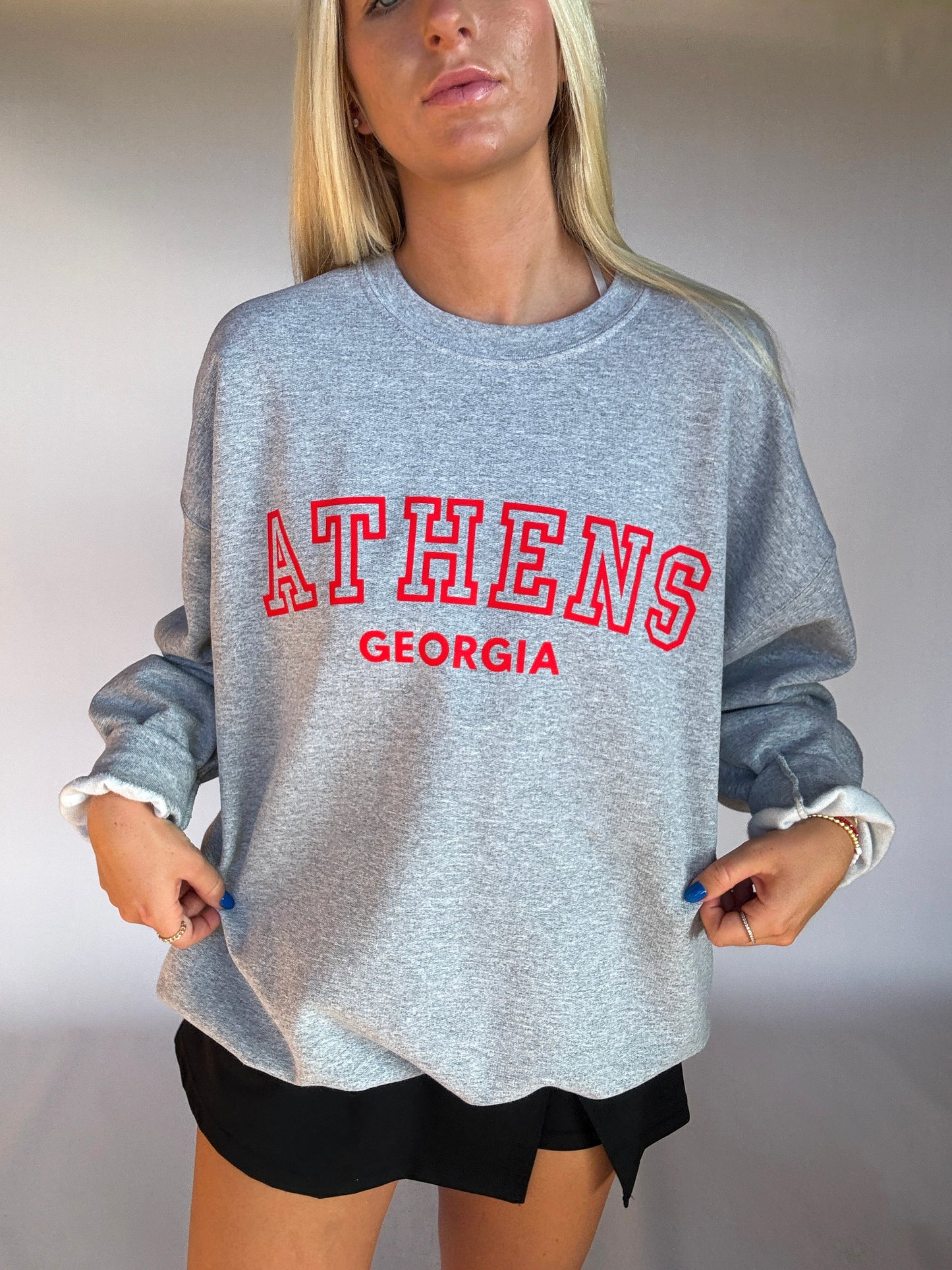 Athens Georgia Crewneck - Ash Gray