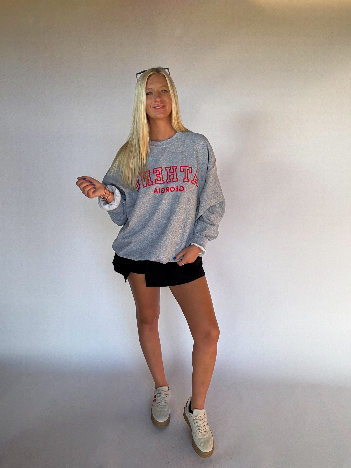 Athens Georgia Crewneck - Ash Gray