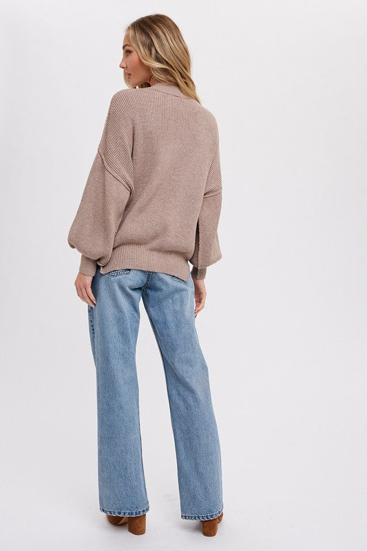 Bradley Ribbed Sweater - Latte