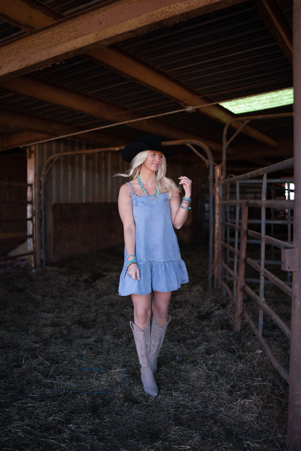 Baby's Blue Dow Denim Dress