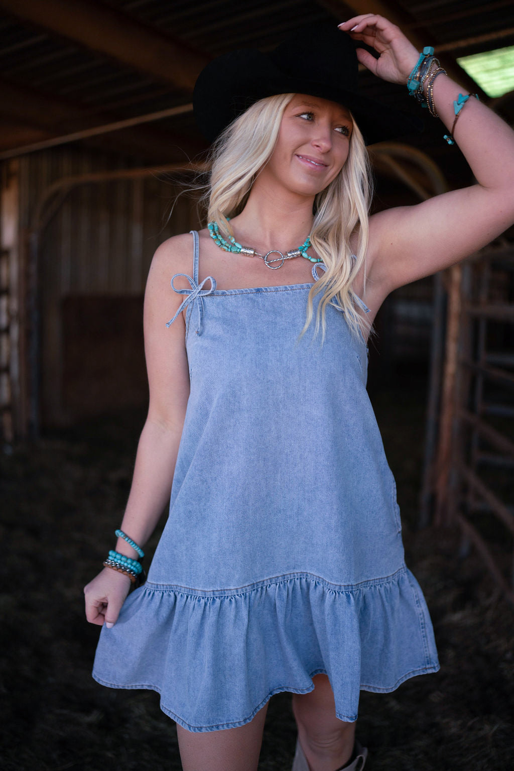 Baby's Blue Dow Denim Dress