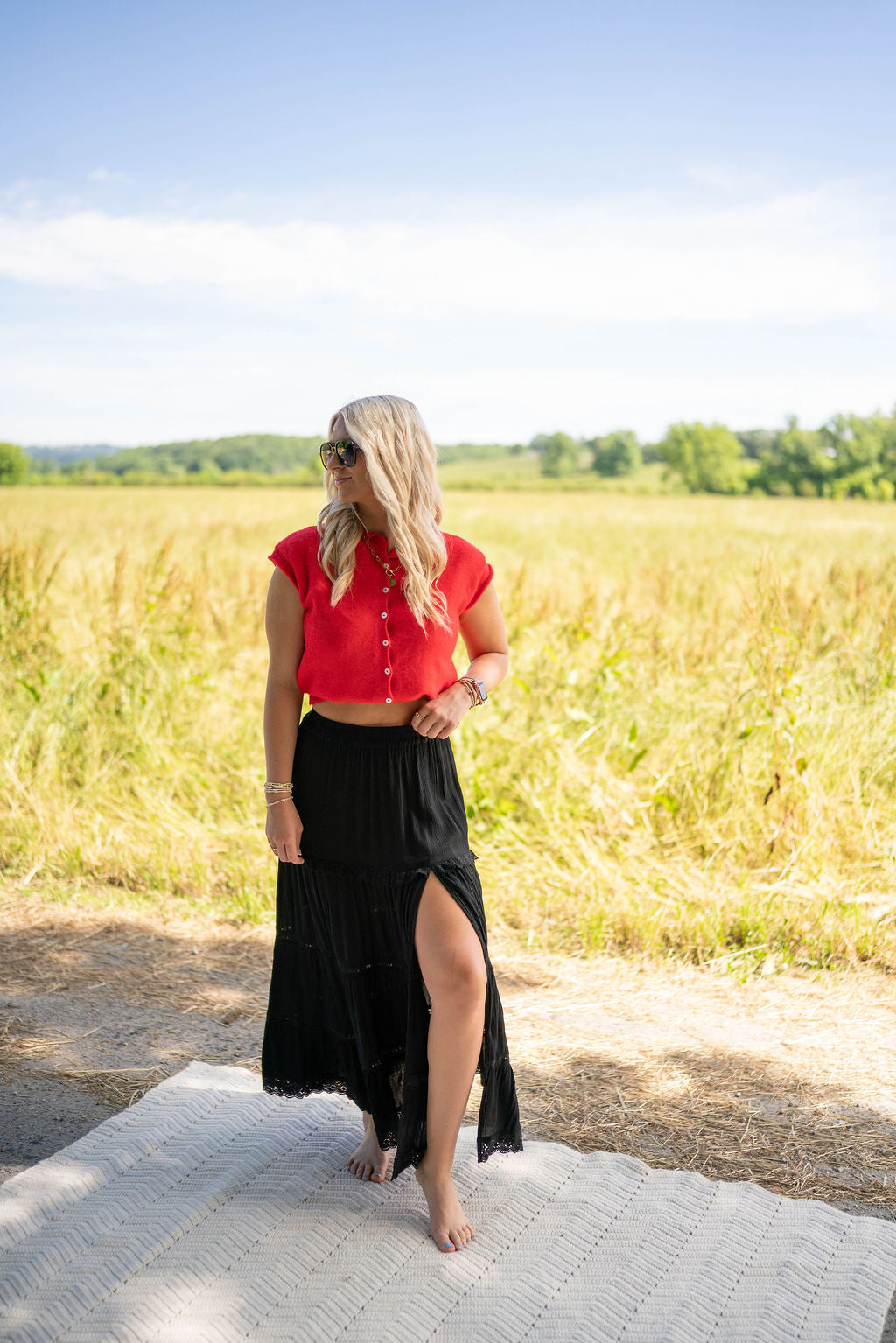 Summertime Waves Maxi Skirt