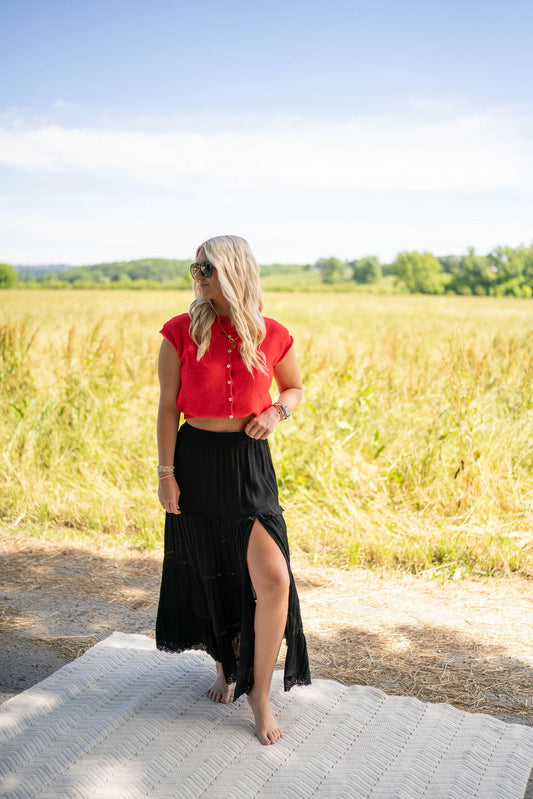 Summertime Waves Maxi Skirt
