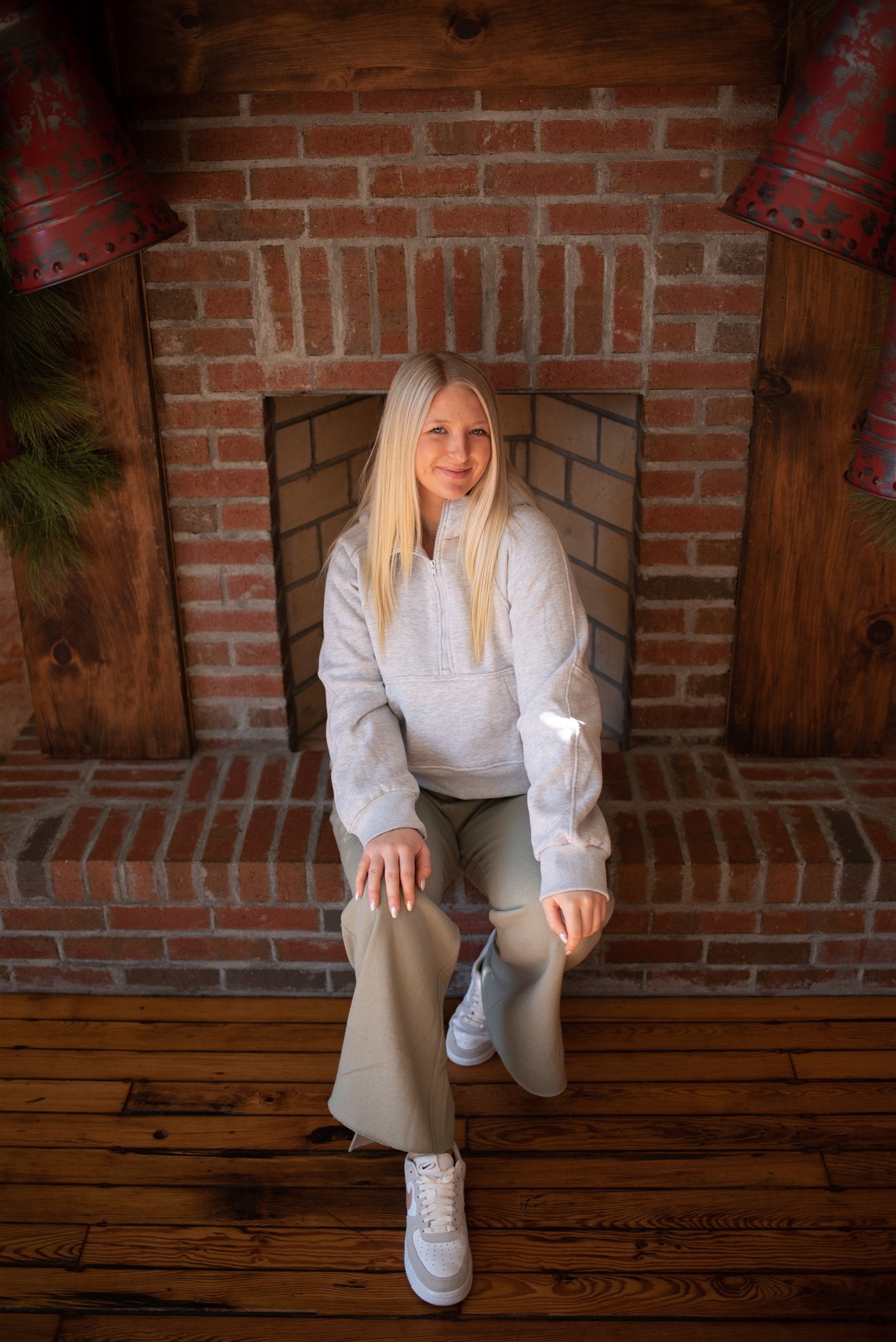Zoey Hooded Sweatshirt - Heather Gray