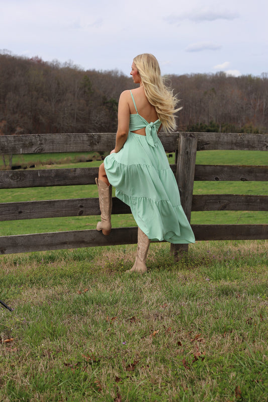 Kylee Midi Dress - Sage