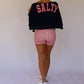 SALTY Mock Neck Oversized Sweatshirt