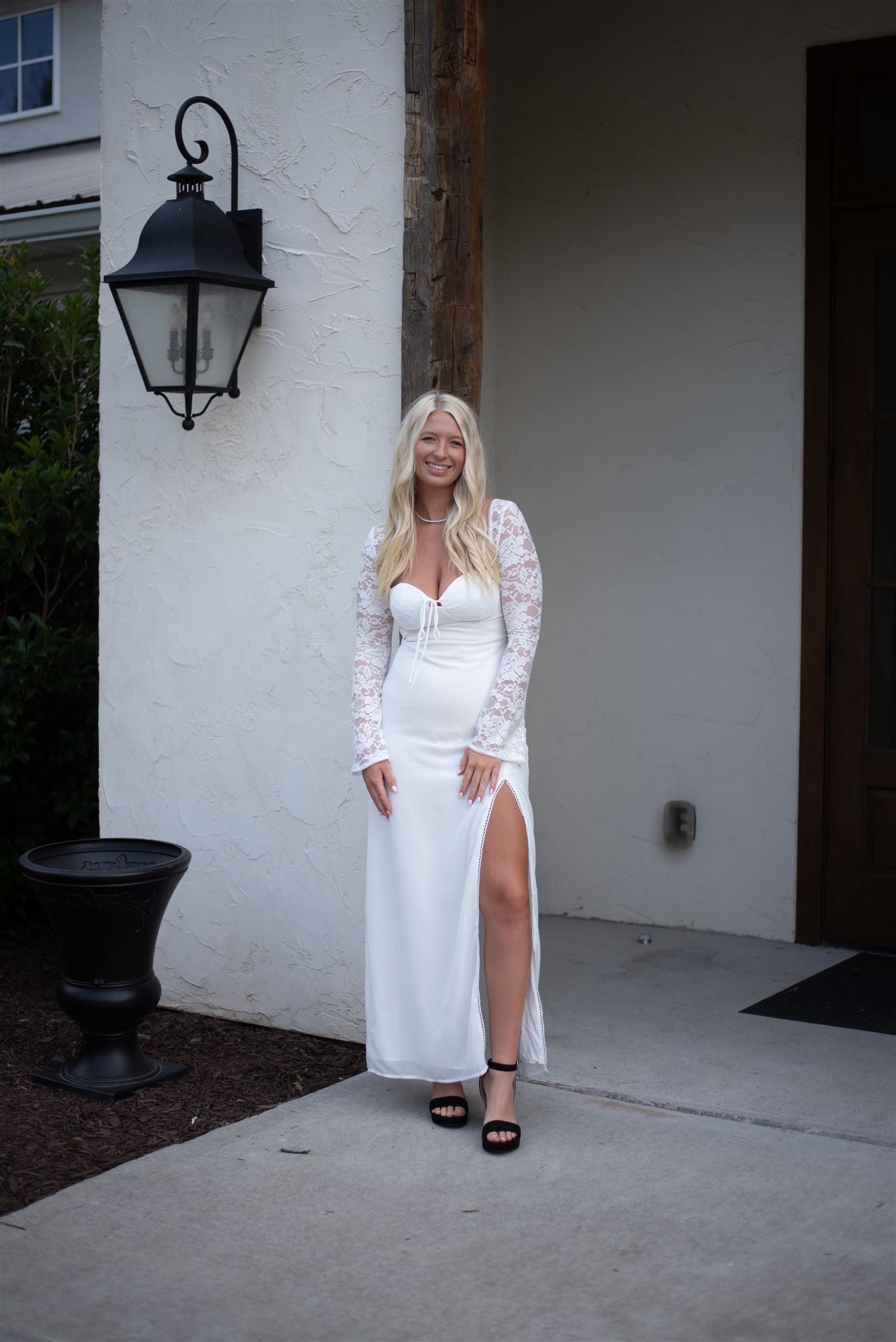 Lola Lace Maxi Dress - Ivory
