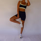 Solid Core Biker Shorts - Navy