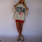 USA/America Reversible Mock Neck