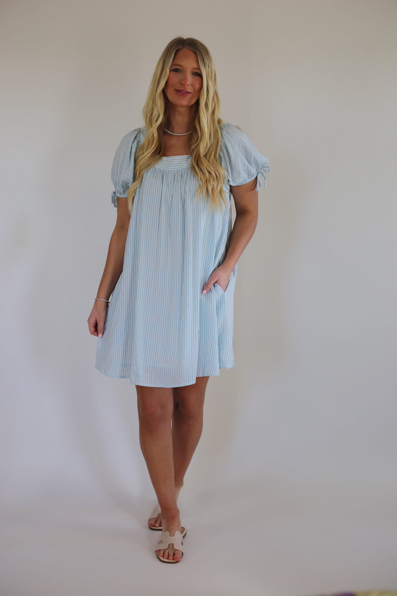 Brielle Stripped Mini Dress