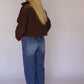 Polka Dot Puffer Jacket - Espresso