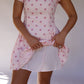 Polly Polka Dot Mini Dress - Pink