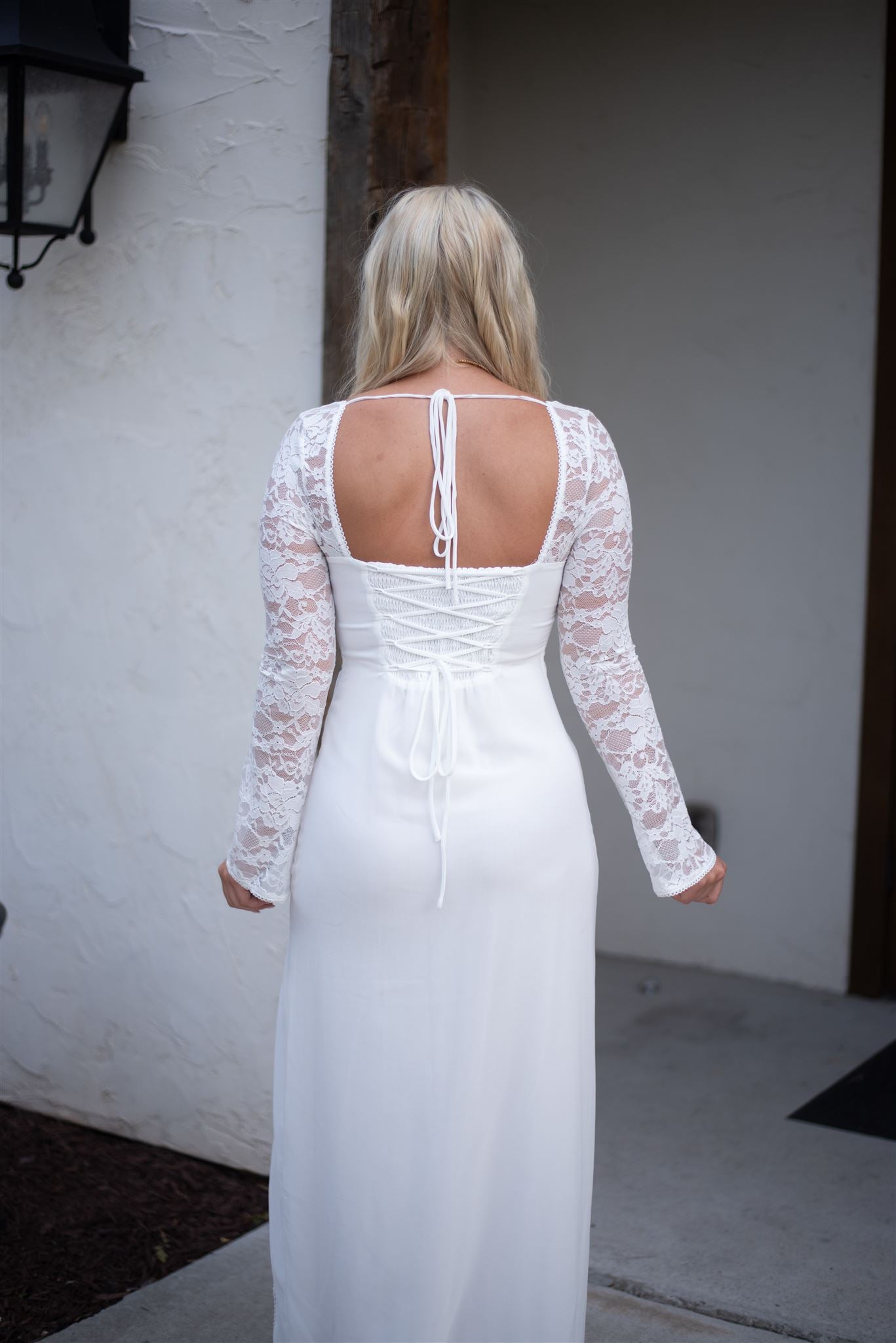 Lola Lace Maxi Dress - Ivory