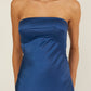 Joy Satin Maxi Dress - Navy