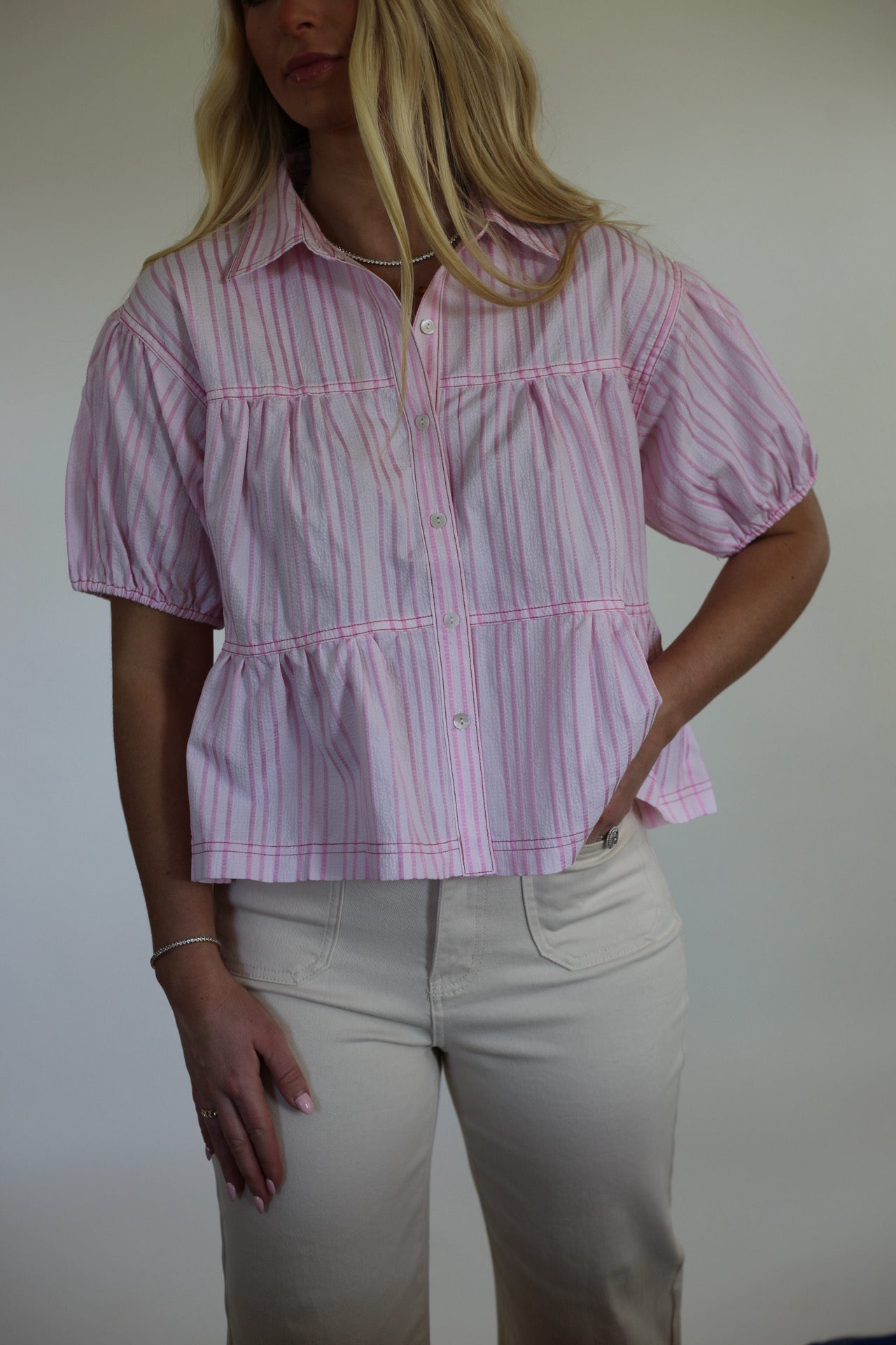 Honey Haven Button Down Top