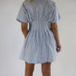 Poppy Dress - White/Navy