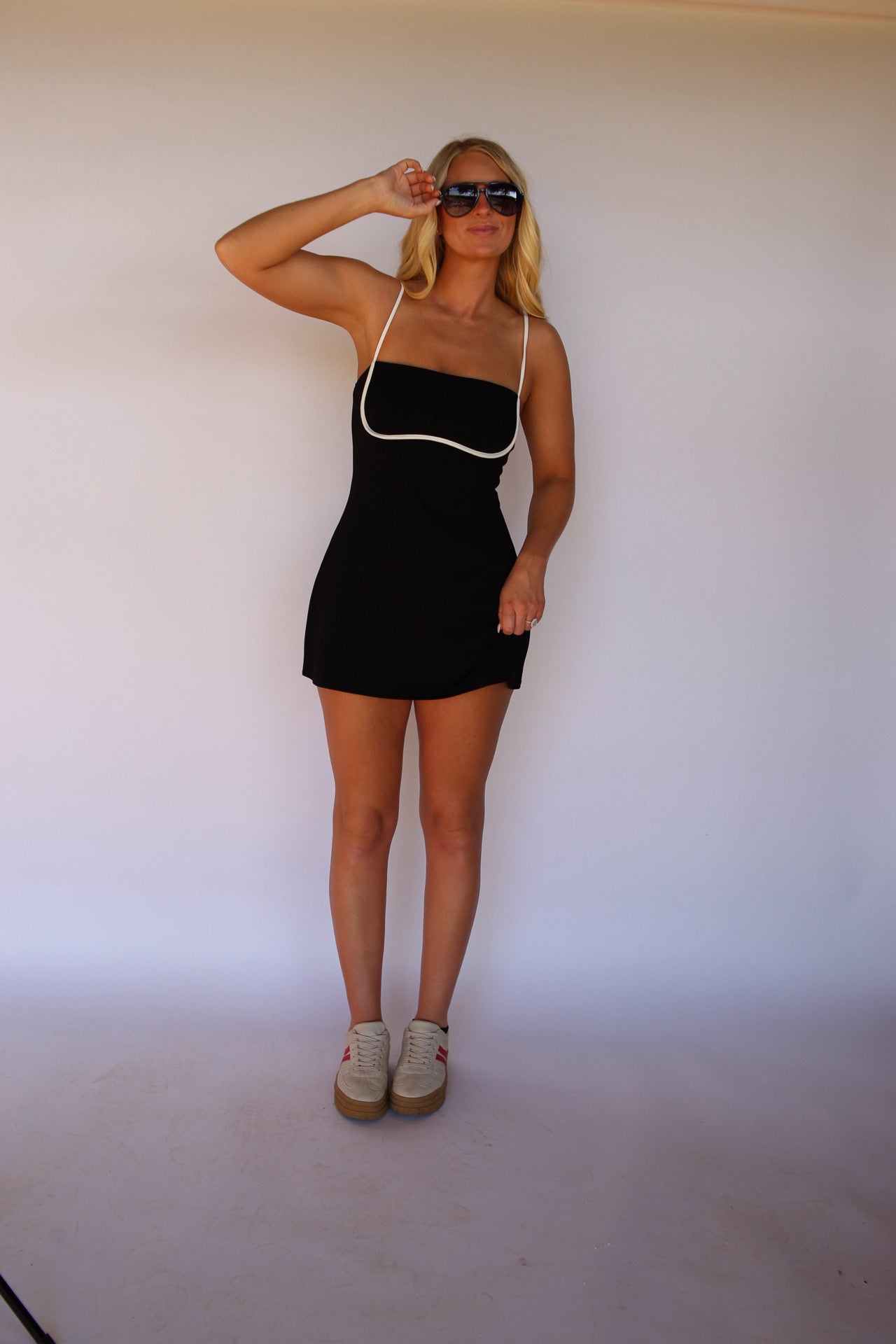 Harlow Contrast Romper - Black