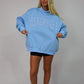 Psalms 46:5 Mockneck Sweatshirt - Sky Blue